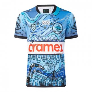Camiseta Cronulla Sutherland Sharks Rugby 2026 Indigena